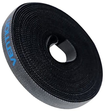 Verlengkabel 5m - Zwart, Nylon, 1 stuk