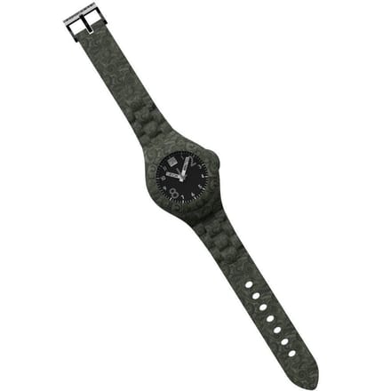 TOO LATE - siliconen horloge - MASH UP DECOR REGULAR - Ø 40 mm - FOREST