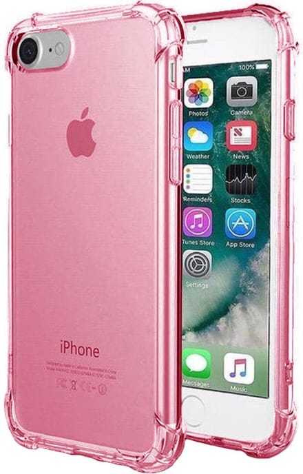Smartphonica iPhone 6/6s Plus transparant siliconen hoesje - Lichtroze geschikt voor iPhone 6/6s Plus