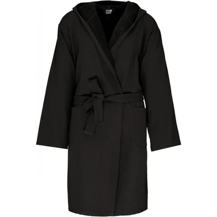 Kariban Biologische badjas met capuchon K140 - Black - S/M