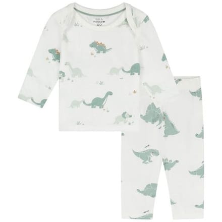Prénatal baby pyjama dino Ivory White 68 heren