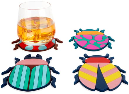 Balvi onderzetters The Beetles set van 4 kunststof