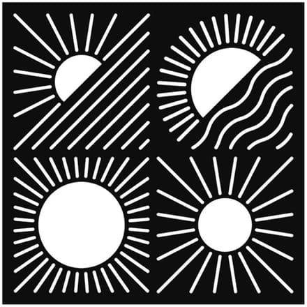 Zon sjablon 30x30 cm - Artemio
