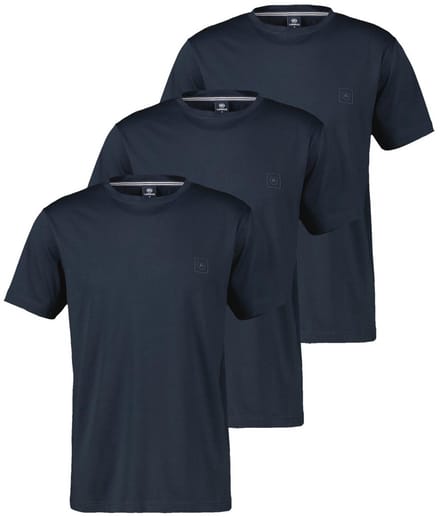 LERROS Heren t-shirt 3 pack Basic