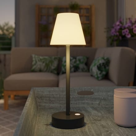 Newgarden Lola Slim LED tafellamp met accu, antraciet