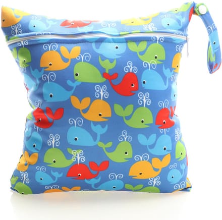 Strandtas met ritssluiting – Waterdichte strandtas – Luiertas – 28x30 cm –Walvis SM11