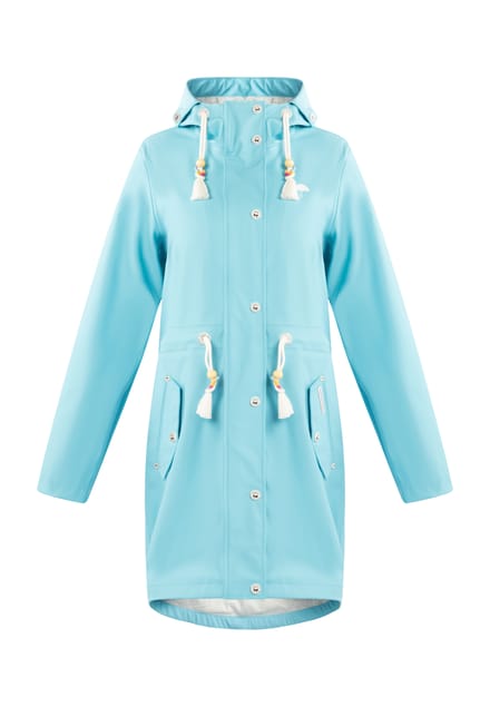 Schmuddelwedda Mackintosh bridgeport Dames DONKER AQUA-280