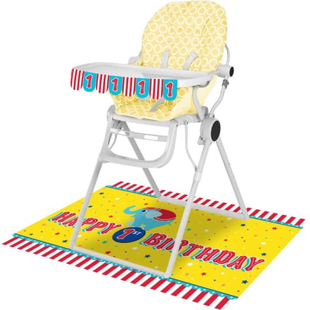2-delige decoratieset voor kinderstoelen met circusthema