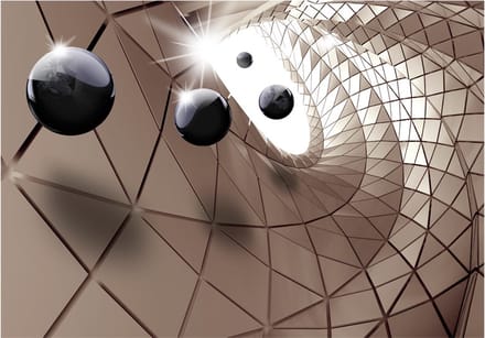 Fotobehangkoning - Behang - Vliesbehang - Fotobehang -  Abstract Utopia - 3D - 200 x 140 cm