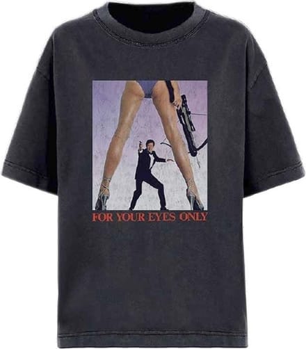 James Bond - For Your Eyes Only Heren T-shirt - S - Zwart