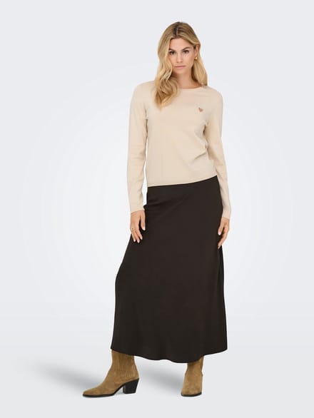 JDY - JDYKATE L/S O-NECK EMB. PULLOVER KNT - Dames - Gebreide truien