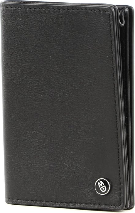 MANDARINA DUCK Leren Kaarthouder Downtown Wallet Black Zwart