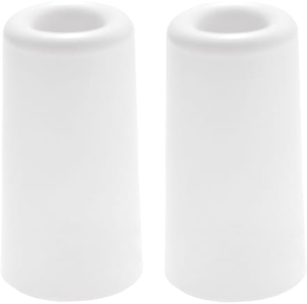 Benson Deurbuffers / deurstoppers rubbers - 2x - wit -75 x 40 mm - met schroefbevestiging