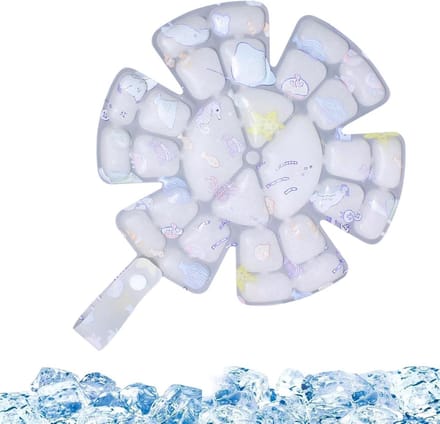 Hoofd IJspak - Koelpad Helm - Buitenactiviteiten Koelen - Langdurig Koel Effect - 19x19x1 cm - Blauw