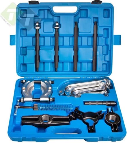 Universele lagertrekkerset - Poelietrekker 10 Ton - Hydraulisch