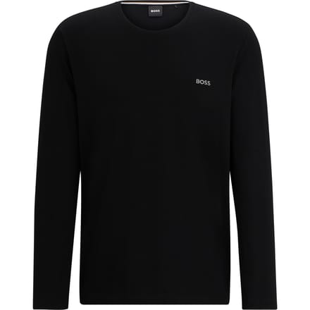 Shirt met lange mouwen en labelstitching, model 'Mix&Match'