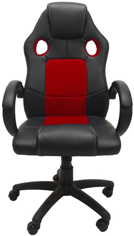 Topeshop FOTEL ENZO CZER-CZAR bureau- en computerstoel Gecapitonneerde zitting Gecapitonneerde rugleuning