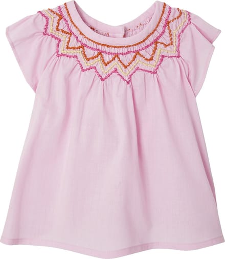 Vertbaudet Babysetje met blouse, short en haarband