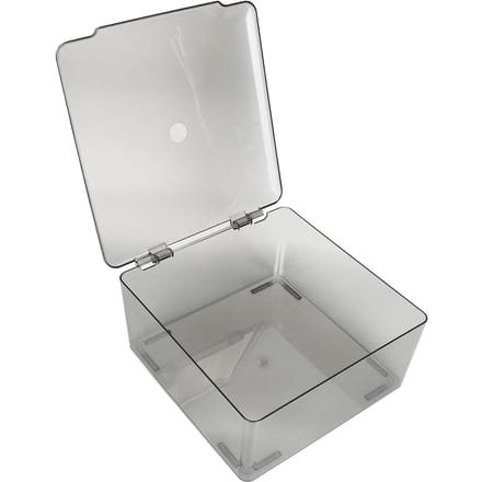 Cosmetische Opberg Organizer Doos Containers met Scharnierend Deksel Stofdicht Grote Capaciteit Ruimtebesparend white