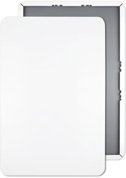 Parkeerbord 45x30 cm - blanco