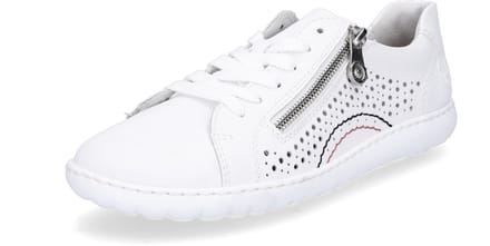 Rieker damesschoen lage veterschoen slip-on 52824-80 parelwit