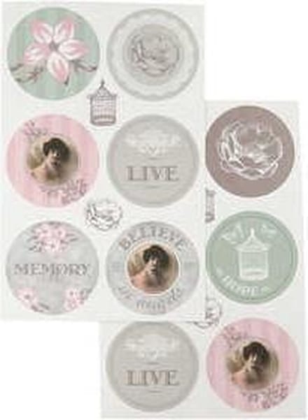 Stickers vel 9x14 cm 4div vellen