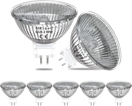 GU5.3 Spotjes halogeen 35W - 12V - MR16 - Dimbaar warm wit licht - 6 spots