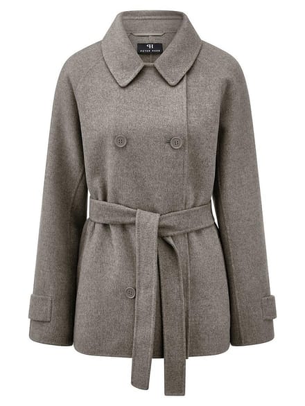 Korte trenchcoat Van Peter Hahn beige
