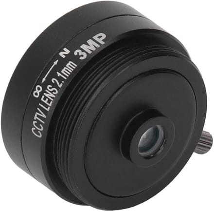 Allecto CS-mount lens - Groothoek - Aluminiumlegering - 2,1 mm