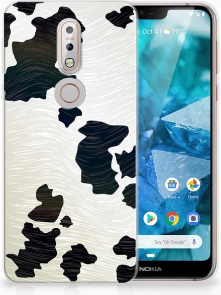 Nokia 7.1 TPU Hoesje Koeienvlekken