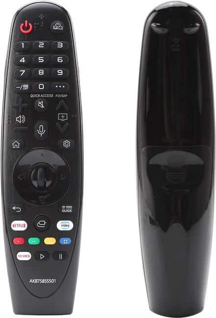 2-Pack Universele Afstandsbediening met Spraakfunctie - Geschikt voor LG Magic Remote Smart TV Televisie