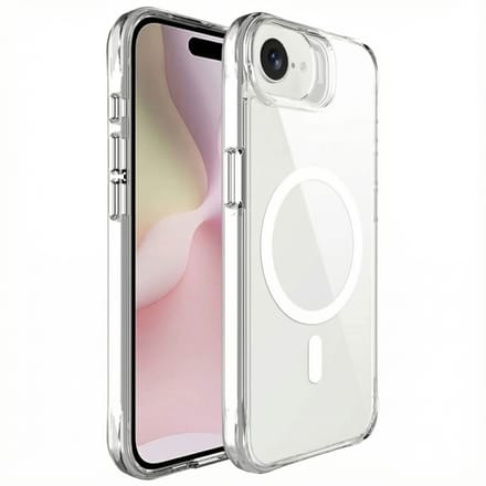 imoshion Hoesje - Geschikt voor iPhone 17e / 16e - geschikt voor MagSafe case - Transparant