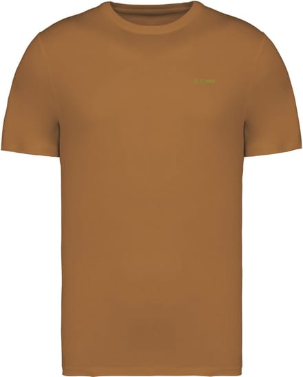 G-TOWN Essential Small Logo – T-shirt – Heren – Maat XXL – Bruin