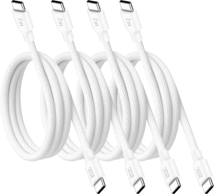 Usb C oplaadkabel geschikt voor Samsung - 4 stuks - 2 meter - Usb C naar usb C - Kabel geschikt voor oplader Samsung - Snellader