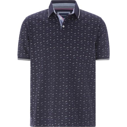 Babista herren Poloshirt - 48/50 - donkerblauw - Plus Size