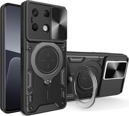 Hoesje geschikt voor Xiaomi Redmi Note 13 Pro Plus - Techsuit CamGuard Pro Back Cover - Zwart