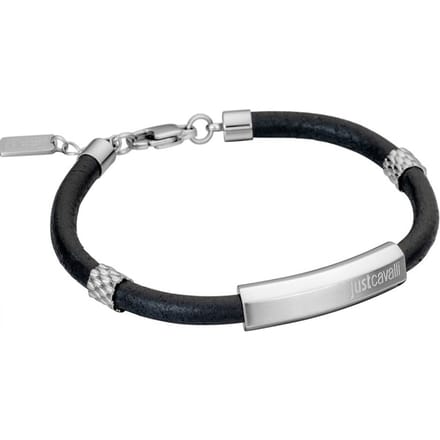 Just Cavalli Armband JCBR50010100 Heren Leather 225mm x 6mm