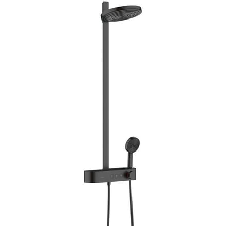 Hansgrohe Pulsify Showerpipe 260 2 spray types EcoSmart, with Shower Tablet Select 400 24241000