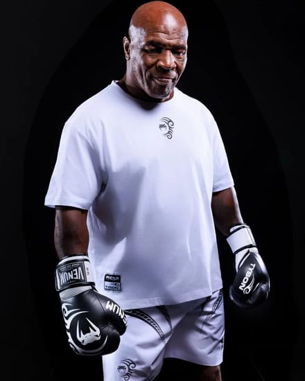 Venum x Mike Tyson Tiger T-Shirt Katoen Optisch Wit - M