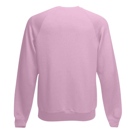 Fruit Of The Loom Heren Raglan Mouwen Belcoro® Sweatshirt (Lichtroze)