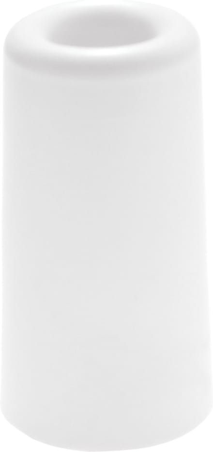 Deltafix Deurbuffer - deurstopper - wit - rubber - 75 x 40 mm - schroefbevestiging
