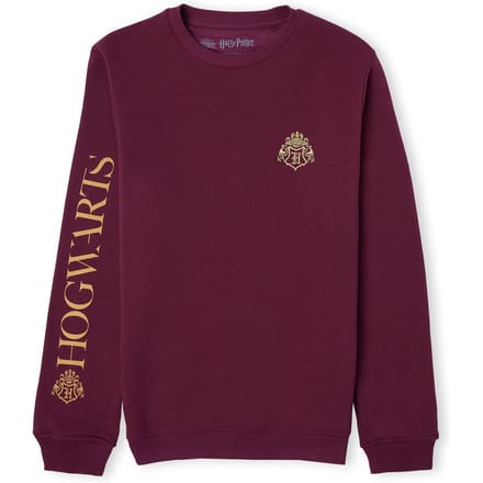 Harry Potter Hogwarts Signature Unisex Sweatshirt - Burgundy - S
