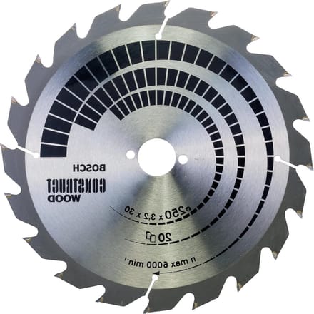 Cirkelzaagblad Construct Wood 250 X 30 X 32 Mm 20 - voor houtbewerking