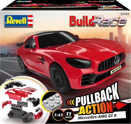 Revell Modelbouwpakket Auto - 23154 Build n R Mercedes-AMG GT R - red Plastic - 1:43 - Modelbouw