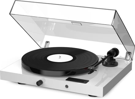 Pro-Ject Jukebox E1 OM5e Platenspeler Ingebouwde Versterker 2x25W - Direct Speelklaar - Kristalhelder Vinylgeluid - Compact & Krachtig Systeem - Wit