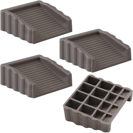 Deurwiggen - Deurstopper Bevestiging - Deuren Stabiliseren - Bidirectionele Antislip - 9 x 9 x 9 cm - Grijs