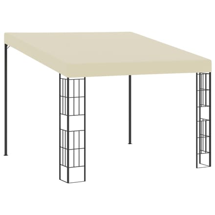 vidaXL Wandprieel 3x3 m stof crèmekleurig