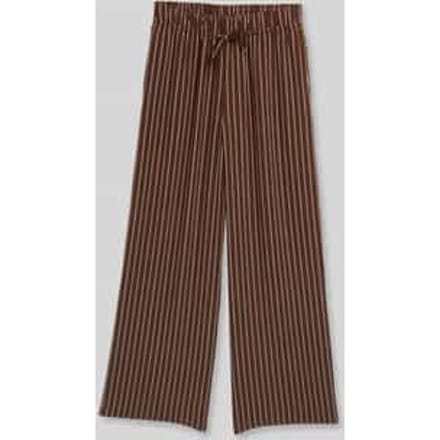 Wide leg broek van pure viscose