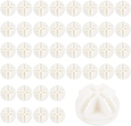Draadgaas Kubussen - Opbergmodules - Modulaire Opslag - Versterkte Connectoren - 40 Stuks - Wit