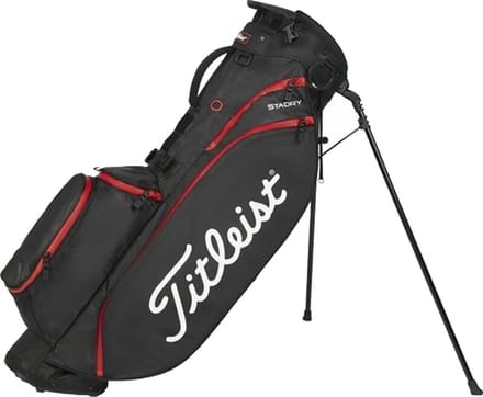 Standbag Titleist Players 4 Stadry Zwart Rood